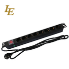 Good Quality Aluminum Material 8Way 19'' Germany PDU With Switch