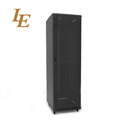 19 Inch 18U-47U Lockable Server Rack Cabinet Cold Rolled Steel Material