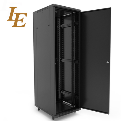 19 Inch 18U-47U Lockable Server Rack Cabinet Cold Rolled Steel Material