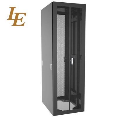 27U Standard 19 Inch Data Center Server Rack 42U Floor Standing Glass Door  Network Cabinet