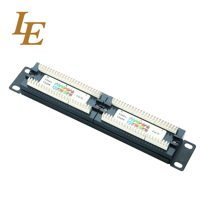 Cat6a Patch Panel 12 Port UTP FTP Computer Keystone Patch Panel