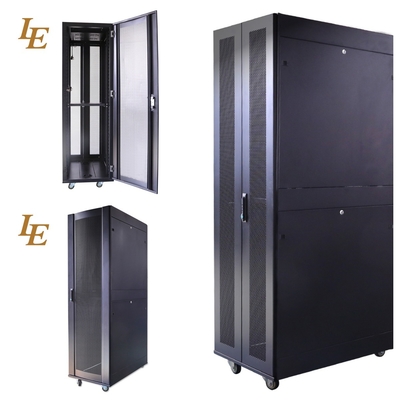 LE SC  42U SPCC Vented Meshed Door Floor Standing Cabinet Server Rack 1500KG