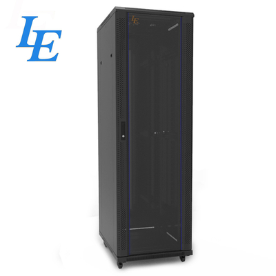 LE Server Data Rack Network Floor Standing Glass Front Door
