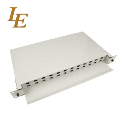 24/48 Port Fiber Optic Patch Panel CE / ISO / ROHS