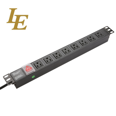 19 Inch USA Horizontal Vertical Installation125V 50/60Hz 15A Distribution Unit For Network Server Racks