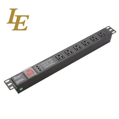 19 Inch USA Horizontal Vertical Installation125V 50/60Hz 15A Distribution Unit For Network Server Racks
