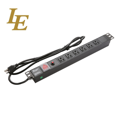 19 Inch USA Horizontal Vertical Installation125V 50/60Hz 15A Distribution Unit For Network Server Racks