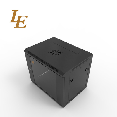 4U -18U Wall Server Cabinet With Small Round Lock Glass Door Disassembled CE / ISO