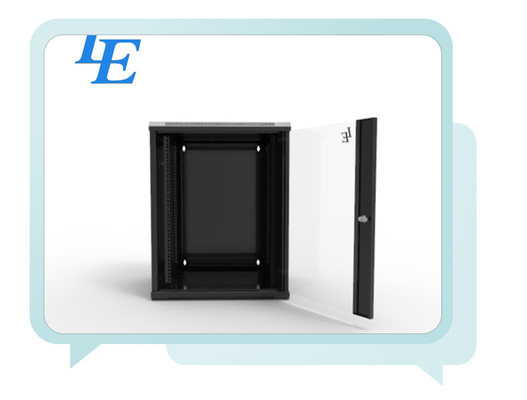 Cold Rolled Steel Computer Network Rack Wall Mounted Cabinets 600mm Width