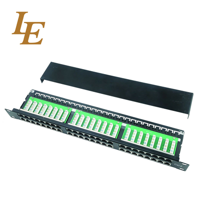 LE 1U FTP 24 Port Patch Panel With Cable Managament CAT5E