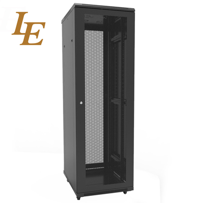 19 Inch RAL9004 Black RAL7035 Grey 18U 22U 27U 32U 37U 42U 45U 47U 600mm Width 600mm 800mm 1000mm Depth Floor Standing Server Racks Mesh Front Door Vented Back Door High Ventilation