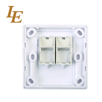 3 Port Keystone Jack Network Faceplate Socket Cat6 UTP RJ45 With Patch Panel And Network Cable Connector
