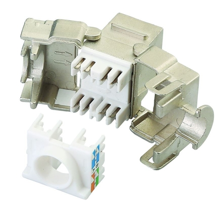 8 Pin Coupler  CAT6 FTP RJ45  Keystone Jack For Networking
