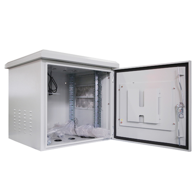19 Inches Waterproof Outdoor Metal Cabinet Enclosure IP65 Dust And Water Resistance Enclosure With 2 Fans