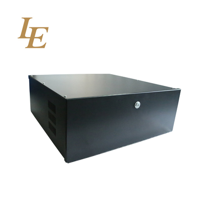 18"x18"x5" Metal DVR Lockbox with Cooling Fan for DVRs and NVRs MDVR Steel Box IP20 RAL7035 Grey RAL9004 RAL9005 Black Metal Enclosure