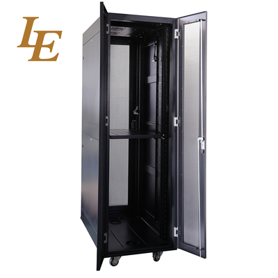 32U 800mm Depth SPCC Cold Rolled Steel Network Cabinet With Double Open Door