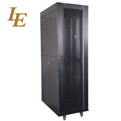 32U 800mm Depth SPCC Cold Rolled Steel Network Cabinet With Double Open Door