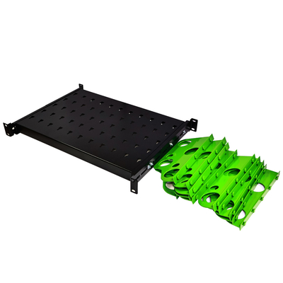 19inch Width 440mm Depth 550mm Metal Fixed Server Rack Accessories Sliding Shelf for Network Cabinet