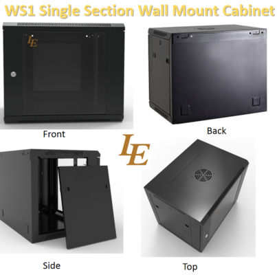 4u - 27u 19 Inch Server Cabinet Wall Mount For Data Center