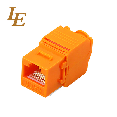 Cat6 UTP Keystone Jack RJ45 Toolless 180° FLUKE Testing Modular Ethernet Jack