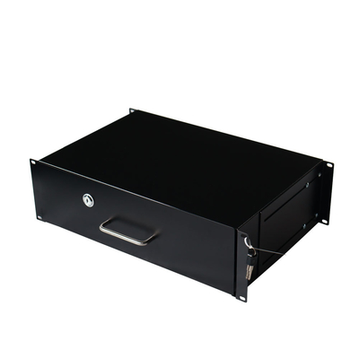Customized Design 19inch 1U 2U 3U 4U Sliding Cabinet Drawer with Lock for Standard Rack Installing Steel Metal Drawer