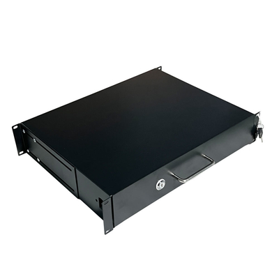 Customized Design 19inch 1U 2U 3U 4U Sliding Cabinet Drawer with Lock for Standard Rack Installing Steel Metal Drawer