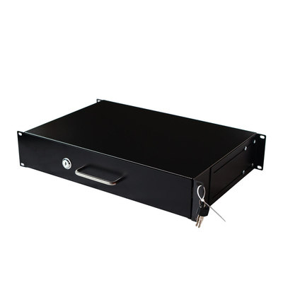 Customized Design 19inch 1U 2U 3U 4U Sliding Cabinet Drawer with Lock for Standard Rack Installing Steel Metal Drawer