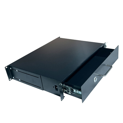 Customized Design 19inch 1U 2U 3U 4U Sliding Cabinet Drawer with Lock for Standard Rack Installing Steel Metal Drawer