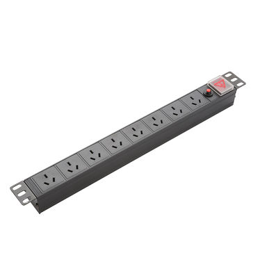 White or Black 16A Server Rack Power Distribution Unit for Data Center Power Management