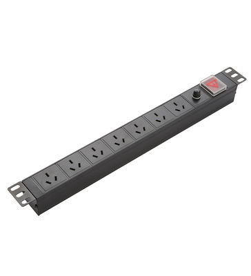 White or Black 16A Server Rack Power Distribution Unit for Data Center Power Management