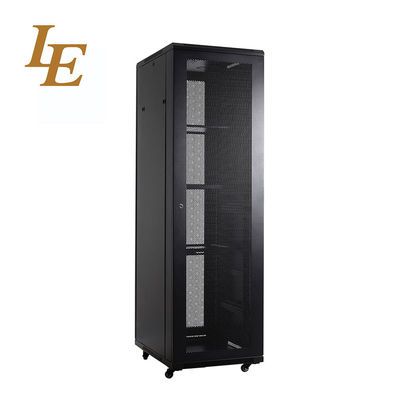 Aluminum Frame 42U 47U Server Rack Cabinet 19 Inch Standard Tempered Glass Front Door Perforated Rear Door Adjustable Feet