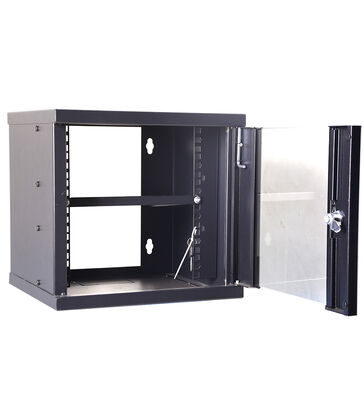 Compact Server Rack Cabinet 10 Inch Single Section Wall Mount Mini Cabinet Designed for Secure Storage and Space Utilization