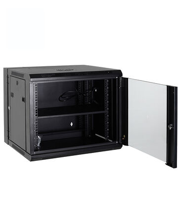 4U 6U 9U 12U 19 Inch 600x550mm 600x600mm Data Dual Section Wallmount Cabinet with Removable Side Panels
