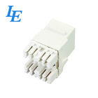 8 Pin Network Keystone Jack With RJ45 Connector CE Approved Long Lifespan