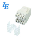 8 Pin Network Keystone Jack With RJ45 Connector CE Approved Long Lifespan
