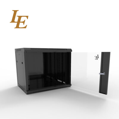 Server Rack Cabinet 6U 600*450MM Designed for Static Loading Capacity of 60kg with empered Glass Door