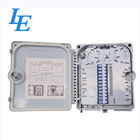 Outdoor 12 Cores Fiber Optic Distribution Box PC ABS Plastic Material CE Approved