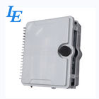 Outdoor 12 Cores Fiber Optic Distribution Box PC ABS Plastic Material CE Approved