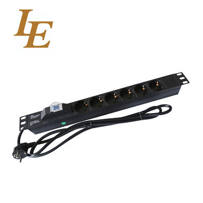 Aluminum Material Power Distribution Unit Power Strip 19 Inch 8 way PDU