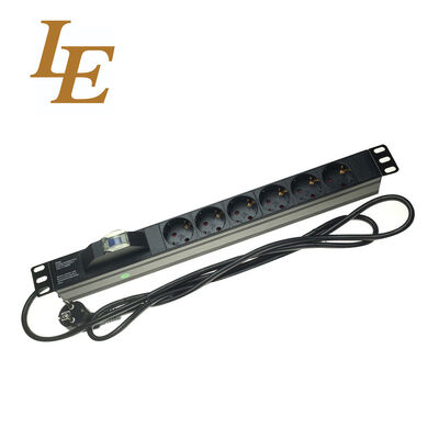 Aluminum Material Power Distribution Unit Power Strip 19 Inch 8 way PDU