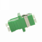 Durable Fiber Optic Adapter With Top Hinged Shutter Flaps Low Insertion Loss