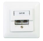 Ftp Network Faceplate Socket White / Lvory Higher Efficiency For Telecommunication