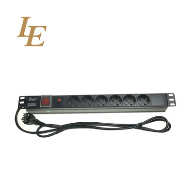 France 220V Power Distribution Unit 8-Way Output Aluminium Alloy PDU Option Length