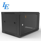 9U 19 Inch Wall Mount Rack Enclosure Server Cabinet With Locking Glass Door