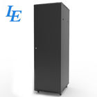Black 42u Server Rack Cabinet Lockable Server Cabinet Cold Rolled Steel Material