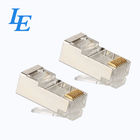 FTP Rj45 8p8c Cat6 Gold Plated Network Plug For Solid Wire Cable