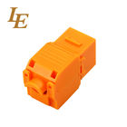 LE 180 Degree Unshielded RJ45 Toolless Cat6a Keystone Jack For Ethernet