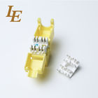 LE 180 Degree Unshielded RJ45 Toolless Cat6a Keystone Jack For Ethernet