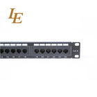 1u Ftp Cat6 Ethernet Krone Idc Patch Panel 48 Ports Cable Management
