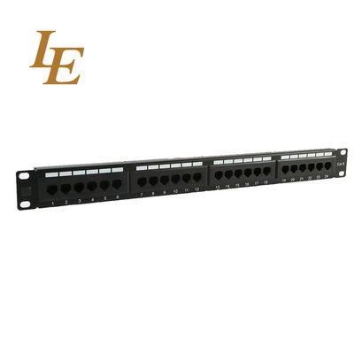 1u Ftp Cat6 Ethernet Krone Idc Patch Panel 48 Ports Cable Management